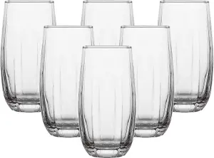 simpa 510ml Highball Tumbler Drinking Glasses, Set of 6