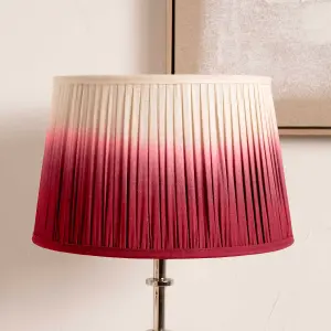 35cm Fuchsia Pink Ombre Soft Pleated Tapered Lampshade