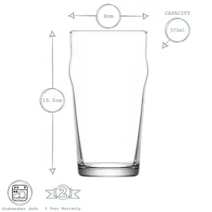 570ml Pint Glass 12