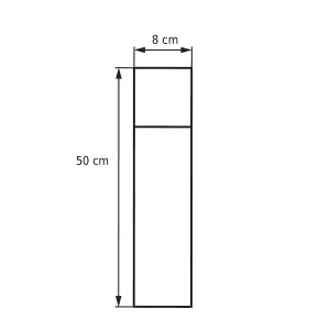 CGC Dark Grey & White Cube Medium Post Pathway Light