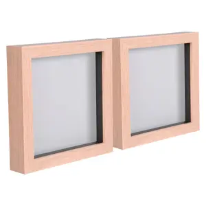 Nicola Spring - 3D Box Photo Frames - 6" x 6" - Pack of 2