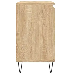 Berkfield Bathroom Cabinet Sonoma Oak 58x33x60 cm Engineered Wood