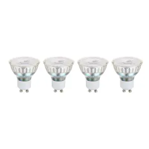 Eglo Dimmable GU10 5W Clear Lightbulb 3000K - Pack of 4