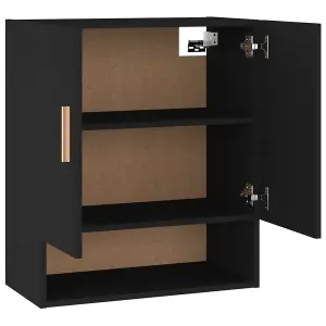 Berkfield Wall Cabinet Black 60x31x70 cm Engineered Wood