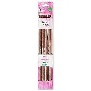 PFECT KP DE 20CMX5.50 - Perfect: Knitting Pins: Double-Ended: Set of Five: 20cm x 5.50mm - Pony