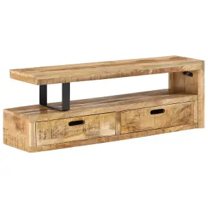 Berkfield TV Stand Solid Wood Mango