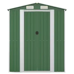 Berkfield Garden Shed Green 192x191x223 cm Galvanised Steel