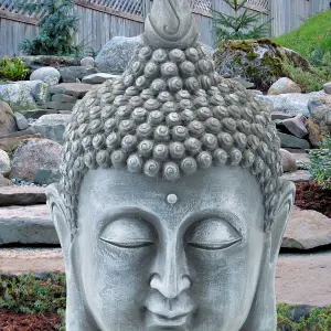 Zen Garden Buddha Head 12 Inch Ornament