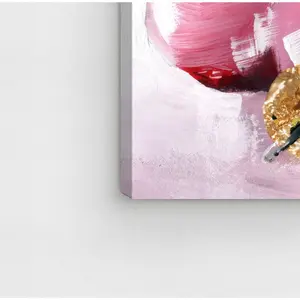 Pink Christmas - Wrapped Canvas Print 25.4 cm H x 38.1 cm W x 3.8 cm D