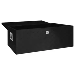 Berkfield Storage Box Black 100x55x37 cm Aluminium