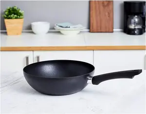 New Wok Pan Bakelite Handle Stir Fry Chinese Cooking Kitchen Saucepan Non Stick 30cm