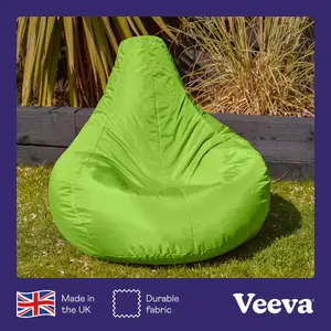 Veeva Recliner Indoor Outdoor Bean Bag Lime Green Bean Bag Chair