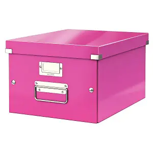 Leitz Click & Store Pink A4 Storage Box Medium