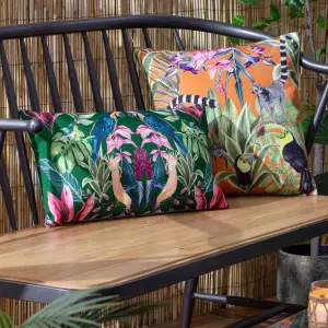 Wylder Tropics Kali Birds Tropical Polyester Filled Outdoor Cushion