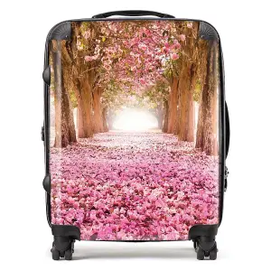 Pink Flower Tree Tunnel Suitcase - Large