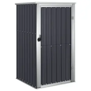 Berkfield Garden Tool Shed Anthracite 88x89x161 cm Galvanised Steel