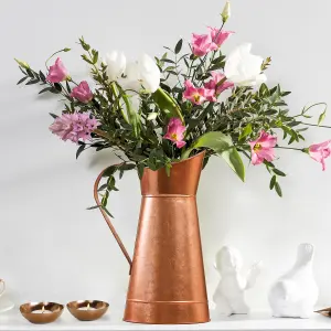 Traditional Watertight Copper Jug Flower Vase