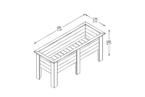 Deep Root Planter 1.8m - Grow Your Own