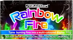 Rainbow Fire Colour Changing Flames for Bonfires or Log Burners