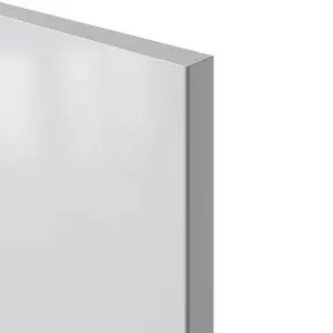 GoodHome Stevia Gloss grey Slab Tall wall Cabinet door (W)500mm (H)895mm (T)18mm