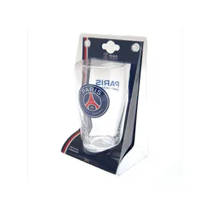 Paris Saint Germain FC Wordmark Pint Gl Clear (One Size)