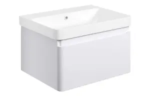 Aquarius Sophie 605MM Vanity Unit with 1TH Basin Matt White