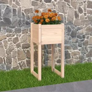 Berkfield Planter 40x40x81 cm Solid Wood Pine