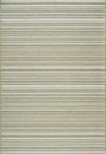 Green Striped Outdoor Rug, Striped Stain-Resistant Rug For Patio,Deck, Garden, Durable Modern Outdoor Rug-120cm X 170cm