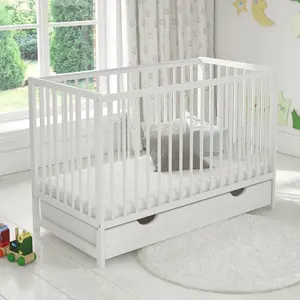 Tilomar Cot Bed with Mattress White