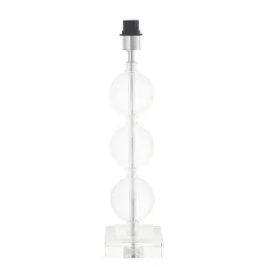 Luminosa Ortisei Table Lamp Clear Crystal & Chrome Plate