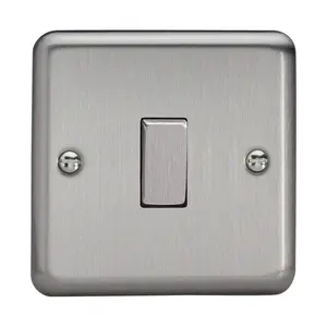 Varilight XS1D Rocker Switches Steel 1-Gang