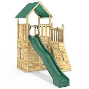 Rebo Modular Wooden Climbing Frame Adventure Playset - M10