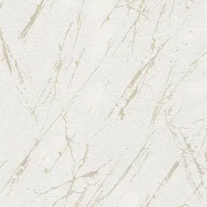 AS Creation Marble Granite White Wallpaper Metallic Detail Paste The Wall Vinyl