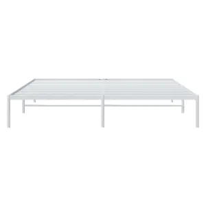 Berkfield Metal Bed Frame White 183x213 cm