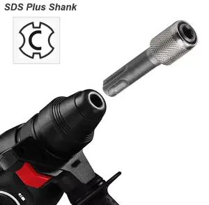 GOBEST GB-0160, Quick Release Bit Holder SDS plus to 1/4" Hex Shank 60mm