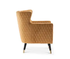 Velvet Gold Alessia Accent Chair