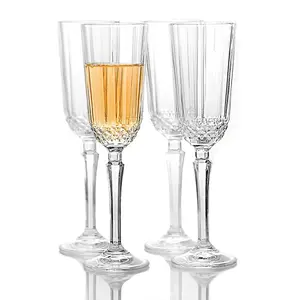 Queensway Home & Dining 125ml 12 Pcs Champagne Flutes Clear Glasses Sets Prosecco Glass