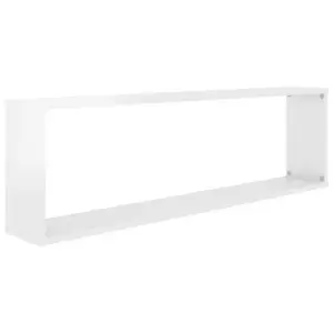 Aycel Cubby Shelf (Set of 2) Gloss White / 30cm H x 100cm W x 15cm D