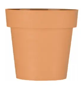 Plant Pots Flower Planter Matt Plastic Pot Classic Deco Pot Terracotta Matt 12cm