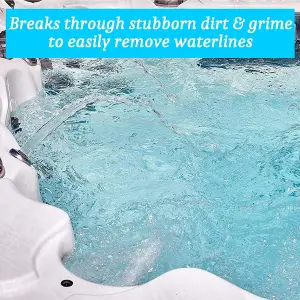 Homefront Hot Tub Surface Cleaner Removes Dirt Grime Waterlines & More From Spa Shells Covers & Jets 15L