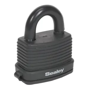 Sealey Laminated Steel Body Weatherproof Combination Padlock 48mm PL302CW