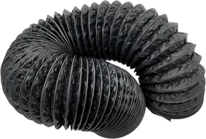 AirTech-UK Combi ducting 125mm Dia 5" Black Flexible Ducting Combi Duct Aluminium Flexible (5 Meter)