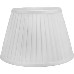 Kaat Polyester Blend Empire Lamp Shade ( Screw On ) Ivory / 23cm H x 35cm W x 35cm D