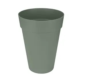 Elho Loft Urban Round High 35cm Plastic Plant Pot in Pistachio Green