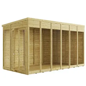 BillyOh Switch Pent Tongue and Groove Summerhouse - 12x6 - 11mm Thickness