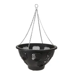 14 Inch Hanging Basket Gardening Tools Accessories, Garden Work  40cm Black