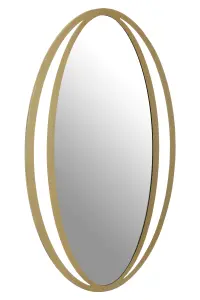 Interiors by Premier Trento Double Ring Design Wall Mirror