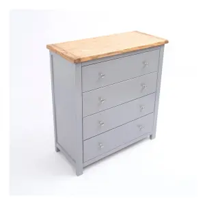 Mirano 4 Drawer Chest of Drawers Chrome Knob