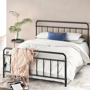 Farnham Farmhouse Metal Bed Frame with Headboard Super King (6')