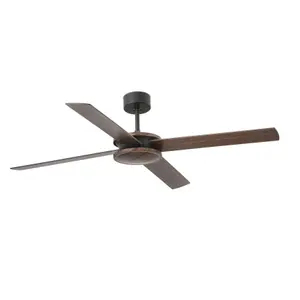 Luminosa Polea Ceiling Fan 132cm Brown 4 Blades